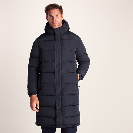 Langrick Mens Long Insulated Jacket - Dark Indigo
