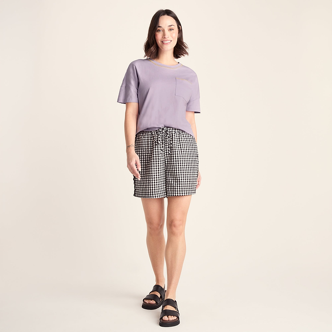 Laurie Womens 100% Cotton Supersoft Boxy Fit T-Shirt - Lilac Blossom