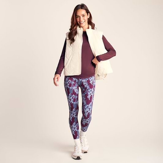 Leonie Womens Long Sleeve Performance Top - Black Raspberry