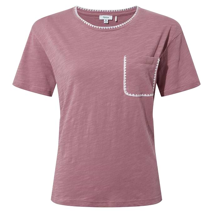 Liana Womens 100% Cotton Supersoft T-Shirt - Mauve