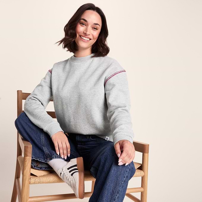 Lillia Womens Supersoft Sweat - Light Grey Marl