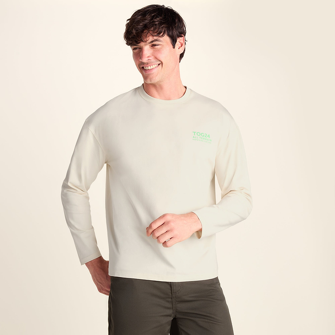 Lloyd Mens Premium Heavyweight 100% Cotton Jersey Top - Buttercream