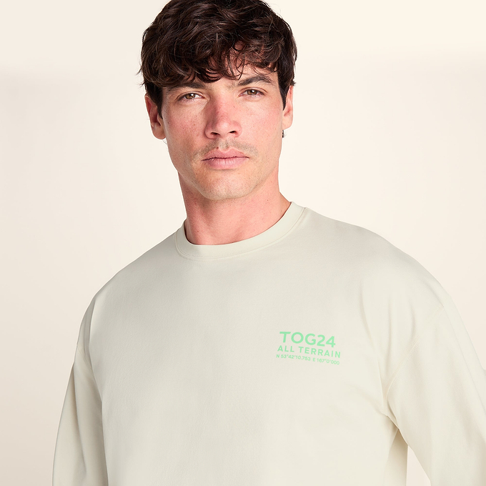Lloyd Mens Premium Heavyweight 100% Cotton Jersey Top - Buttercream