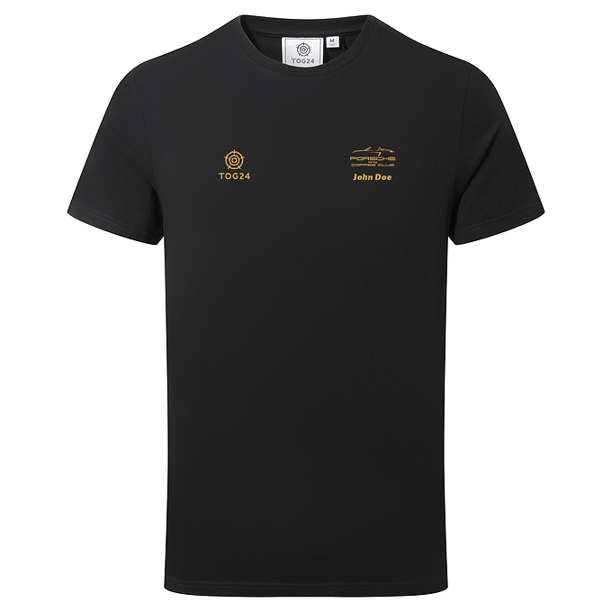 Porsche & Coffee Club Cabriolet Mens - Longley T-Shirt Black