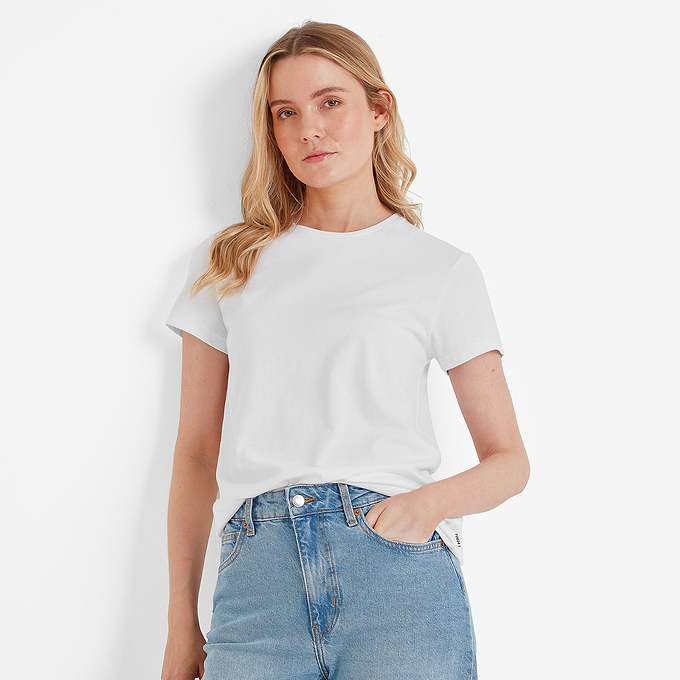 Longley Womens T-Shirt - Optic White