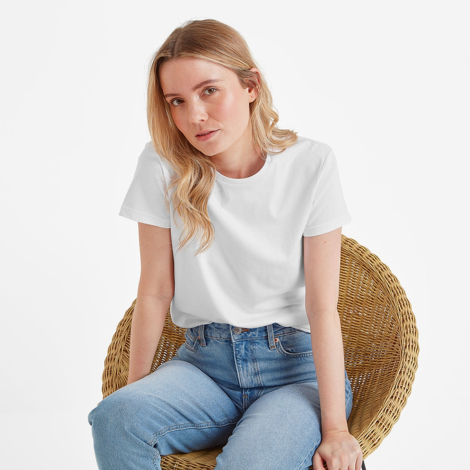 Longley Womens T-Shirt - Optic White