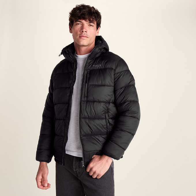 Maloney Mens Wind Resistant Insulated Jacket - Black