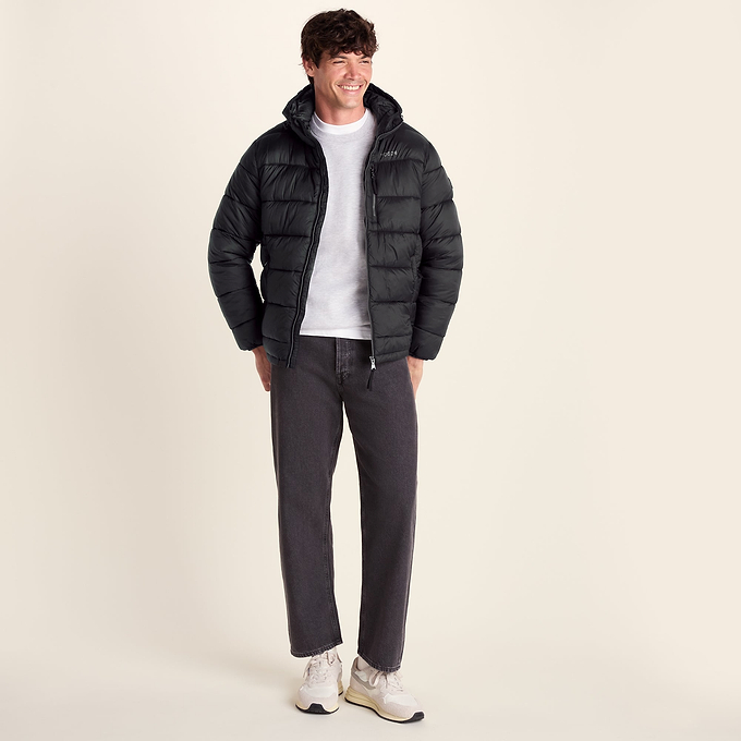 Maloney Mens Wind Resistant Insulated Jacket - Black