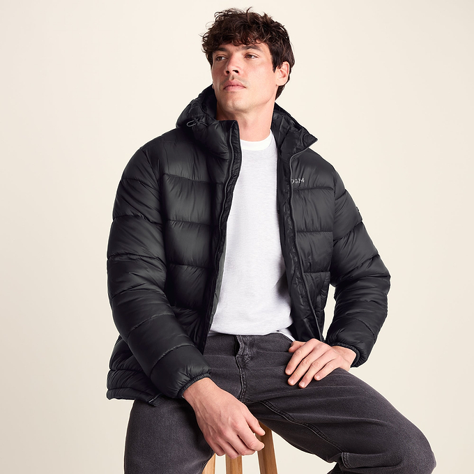 Maloney Mens Wind Resistant Insulated Jacket - Black