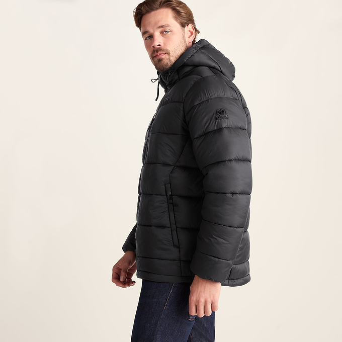 Maloney Mens Wind Resistant Insulated Jacket - Black