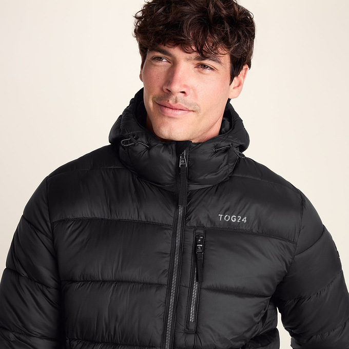 Maloney Mens Wind Resistant Insulated Jacket - Black