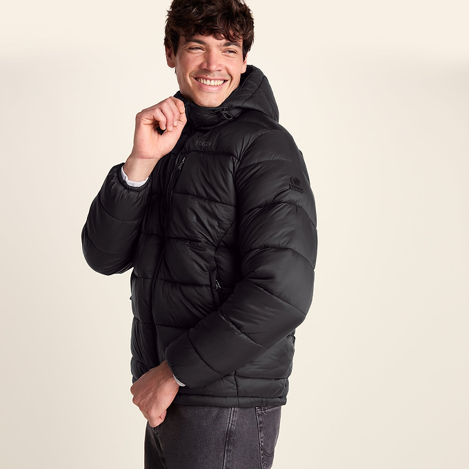 Maloney Mens Wind Resistant Insulated Jacket - Black