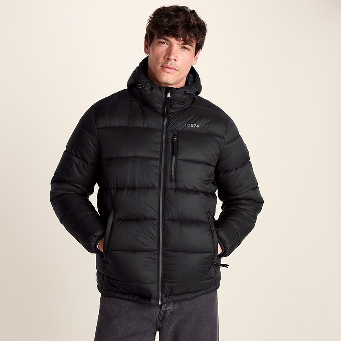 Maloney Mens Wind Resistant Insulated Jacket - Black