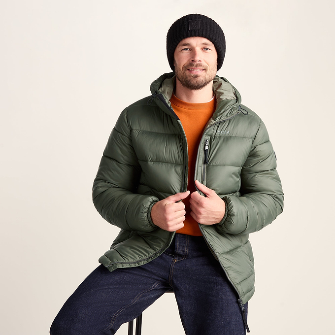 Maloney Mens Wind Resistant Insulated Jacket - Light Forest