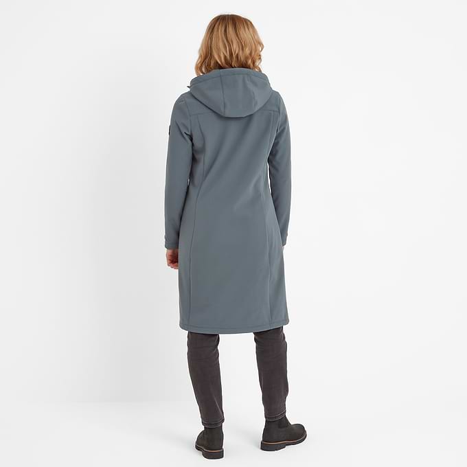 Marina Womens Long Water Resistant Softshell Jacket - Graphite