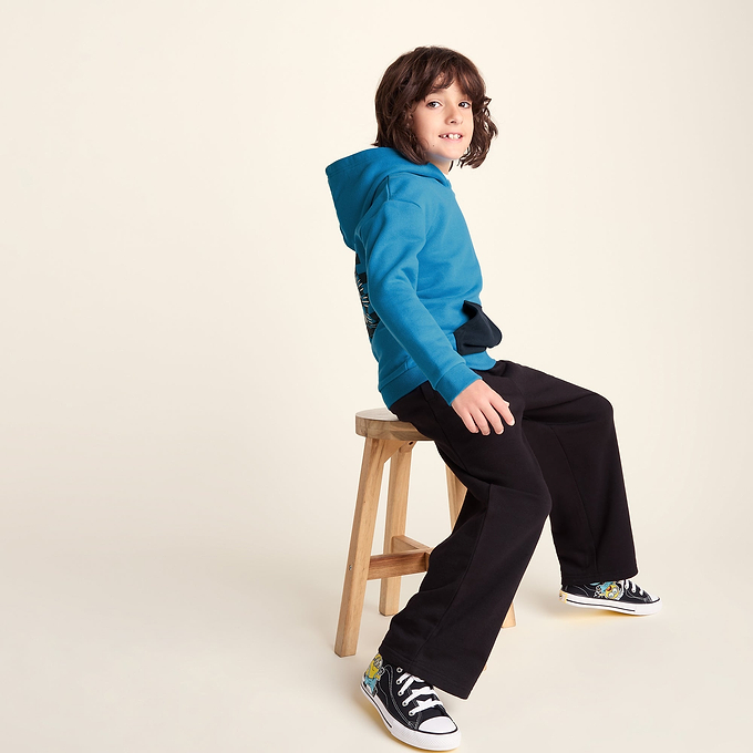 Masham Shaun the Sheep Kids Supersoft Overhead Hoodie - Bondi Blue