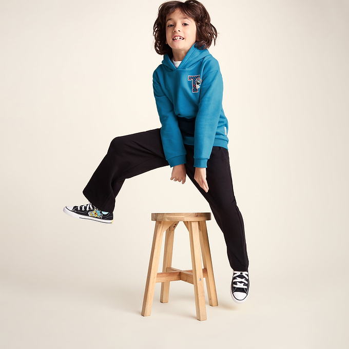 Masham Shaun the Sheep Kids Supersoft Overhead Hoodie - Bondi Blue