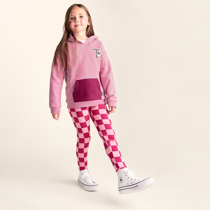 Masham Shaun the Sheep Kids Supersoft Overhead Hoodie - Beetroot Red