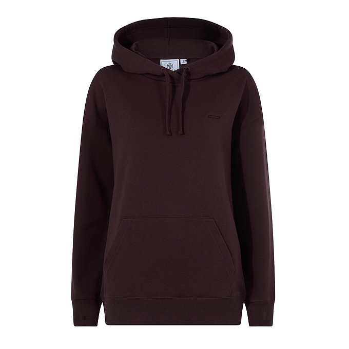 Meera Womens 100% Cotton Relaxed Fit Hoody - Huckleberry