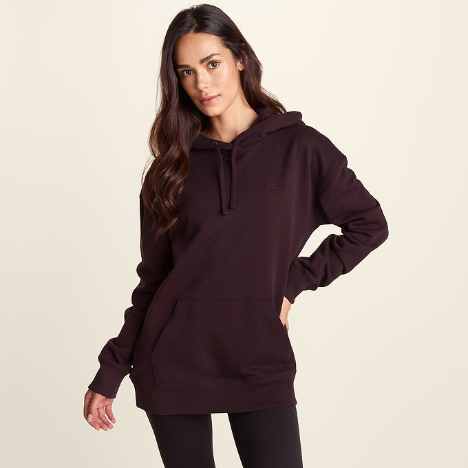 Meera Womens 100% Cotton Relaxed Fit Hoody - Huckleberry
