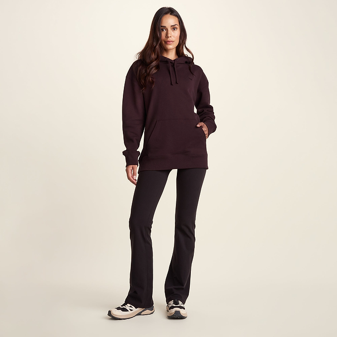 Meera Womens 100% Cotton Relaxed Fit Hoody - Huckleberry