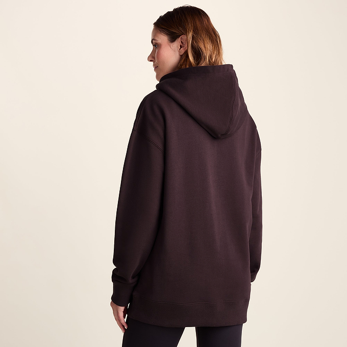 Meera Womens 100% Cotton Relaxed Fit Hoody - Huckleberry