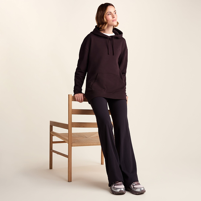 Meera Womens 100% Cotton Relaxed Fit Hoody - Huckleberry