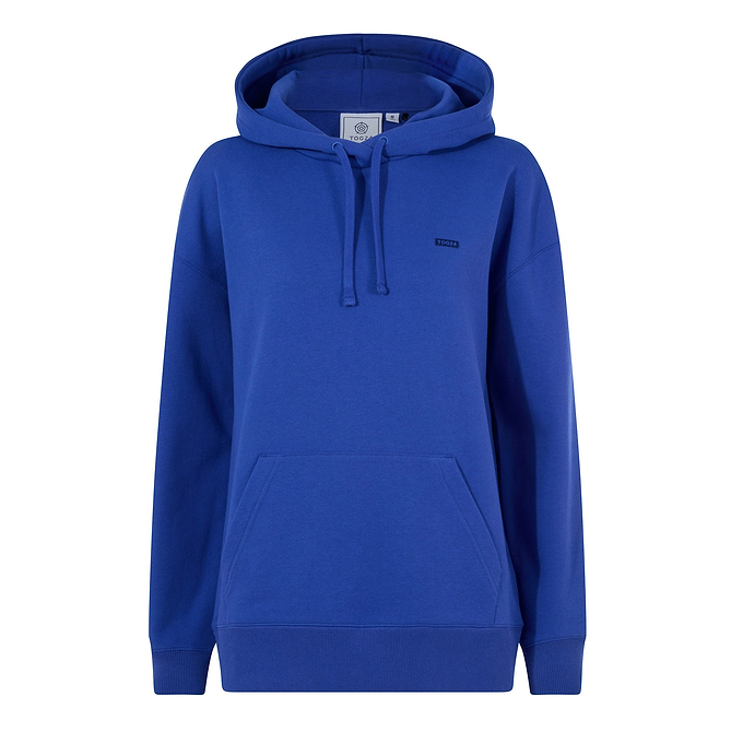 Meera Womens 100% Cotton Relaxed Fit Hoody - Cobalt Blue