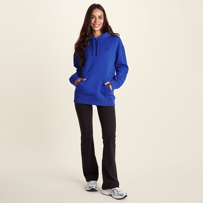 Meera Womens 100% Cotton Relaxed Fit Hoody - Cobalt Blue