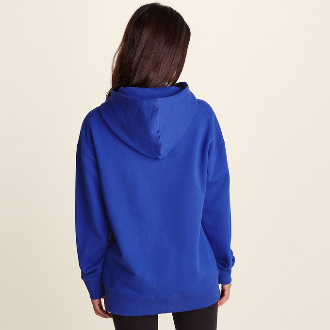Meera Womens 100% Cotton Relaxed Fit Hoody - Cobalt Blue