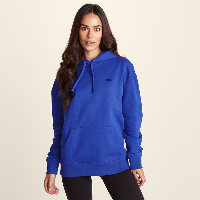 Meera Womens 100% Cotton Relaxed Fit Hoody - Cobalt Blue