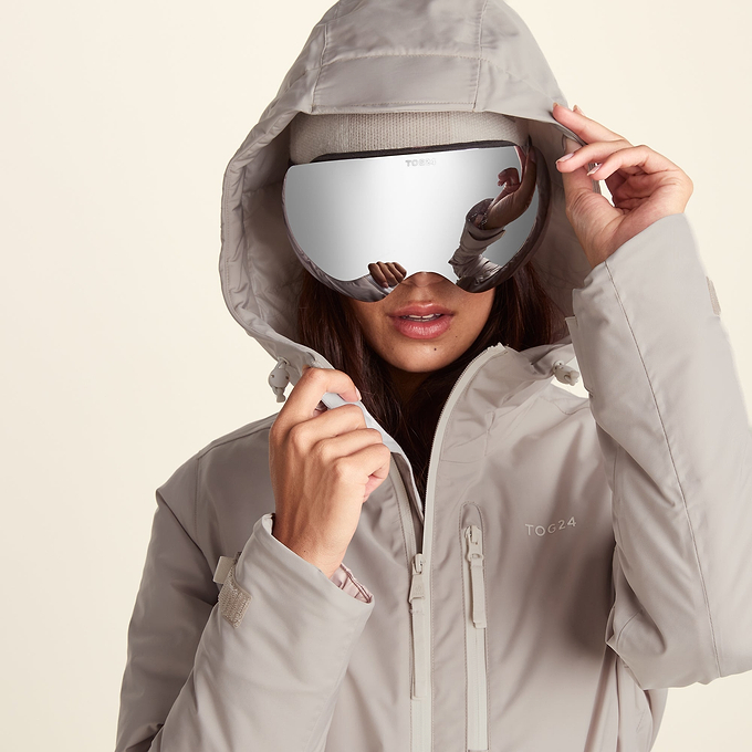 Meribel Womens Performance Waterproof Ski Jacket - Simply Taupe