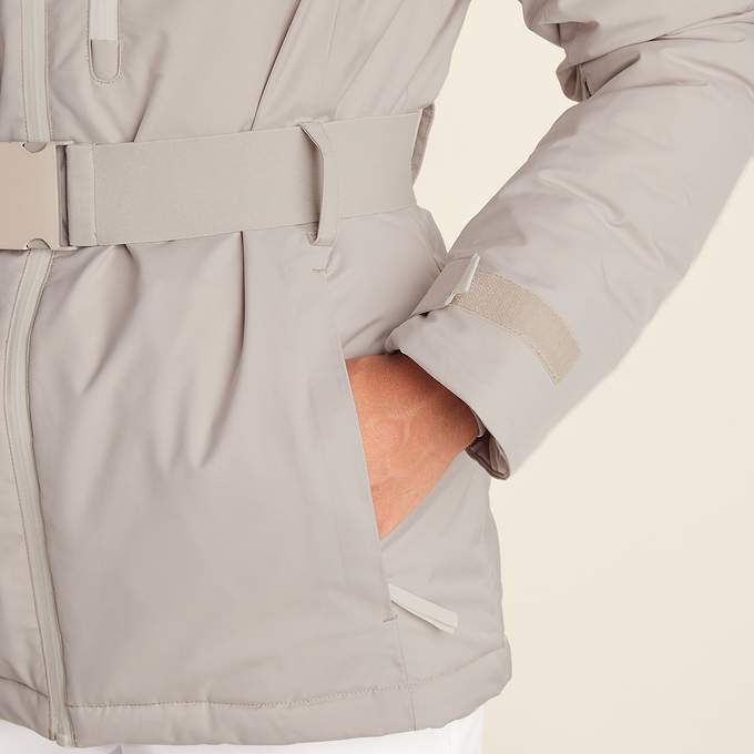 Meribel Womens Performance Waterproof Ski Jacket - Simply Taupe