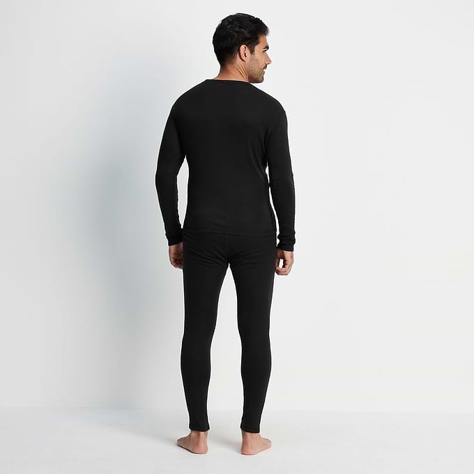 Meru Mens Cashmere Touch Base Layer Set - Black