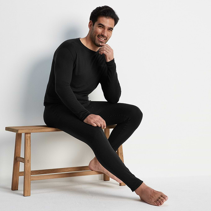Meru Men Meru Mens Thermal Set in Black | Men's Clothing | TOG24