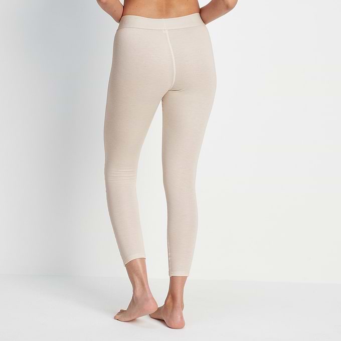 Meru Womens Cashmere Touch Base Layer Leggings - Off White