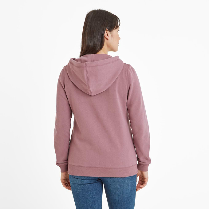 Mia Womens Supersoft Zip Hoody - Mauve