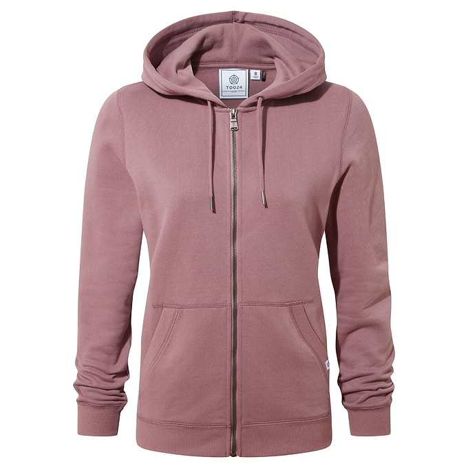 Mia Womens Supersoft Zip Hoody - Mauve