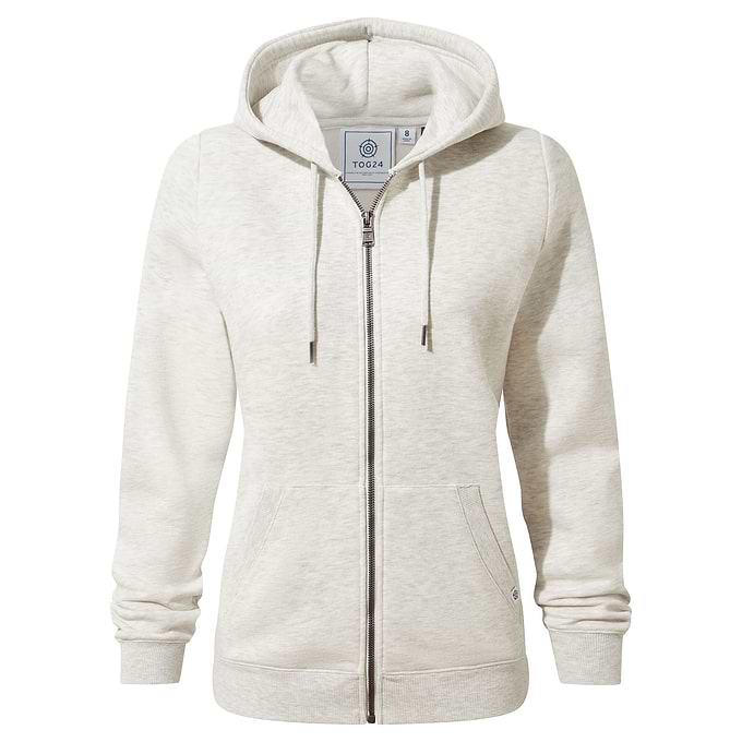 Mia Womens Supersoft Zip Hoody - Oatmeal Marl