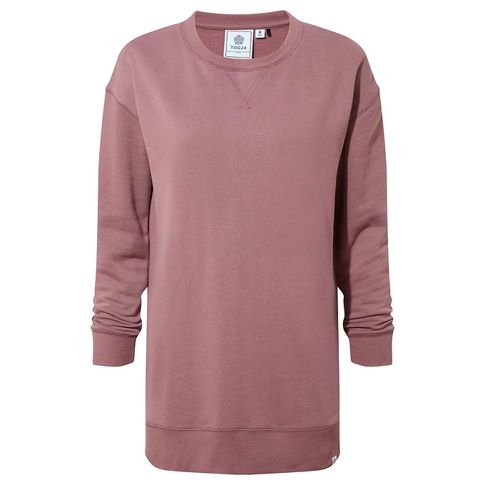 Michelle Womens Cotton Blend Sweat - Mauve
