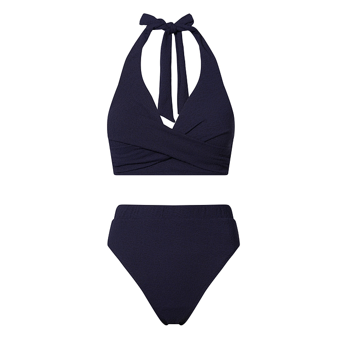 Mina Womens 2 Piece Bikini - Oxford Blue