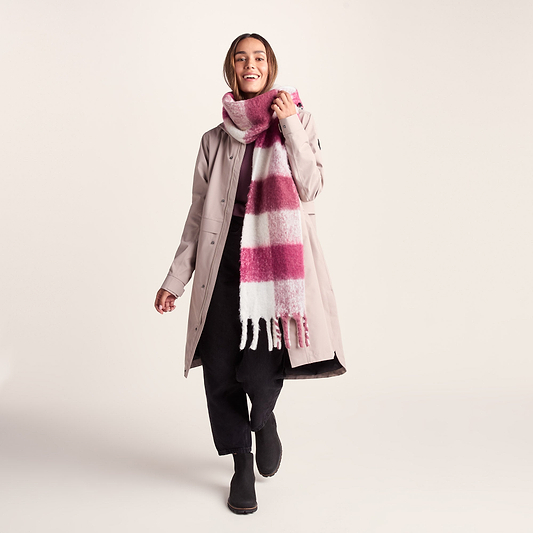 Miyara Woven Scarf - Washed Burgundy