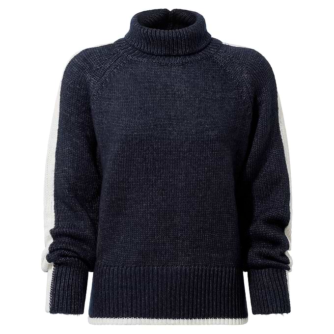 Moira Womens Knitted Jumper - Oxford Blue