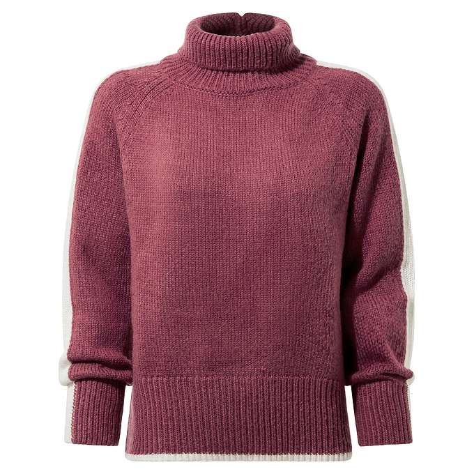 Moira Womens Knitted Jumper - Washed Burgundy
