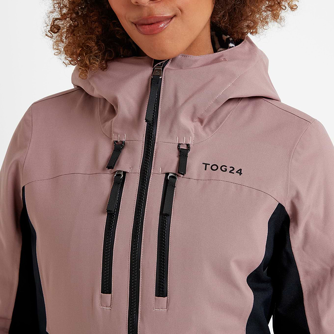 Montana Womens Ski Jacket - Black/Faded Pink