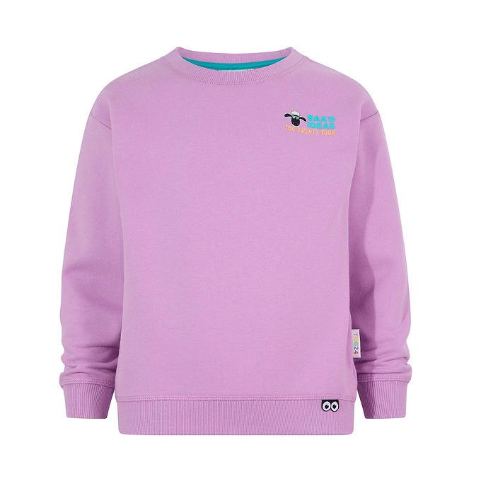 Montadale Kids Shaun the Sheep Crew Sweat - Lilac Haze