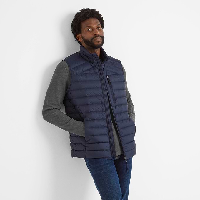 North Mens RDS Certified Down Gilet - Dark Indigo