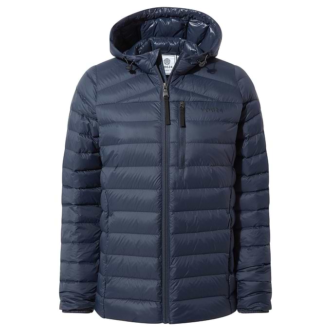 North Womens RDS Certified Down Hooded Jacket - Dark Indigo