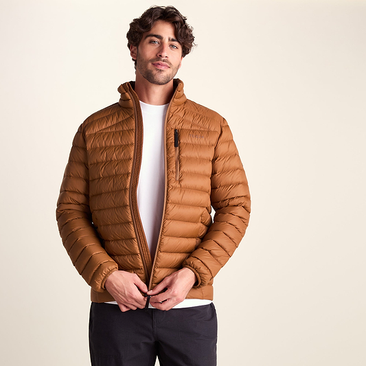 North Mens RDS Certified Down Jacket - Rust
