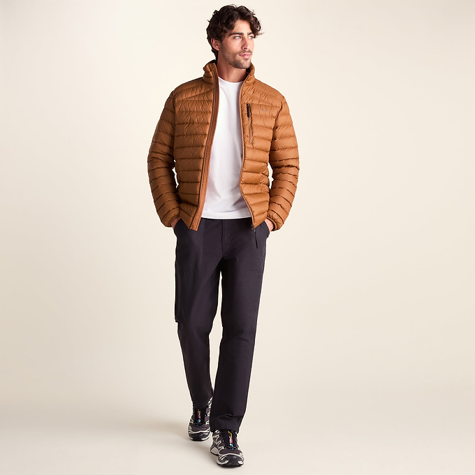 North Mens RDS Certified Down Jacket - Rust